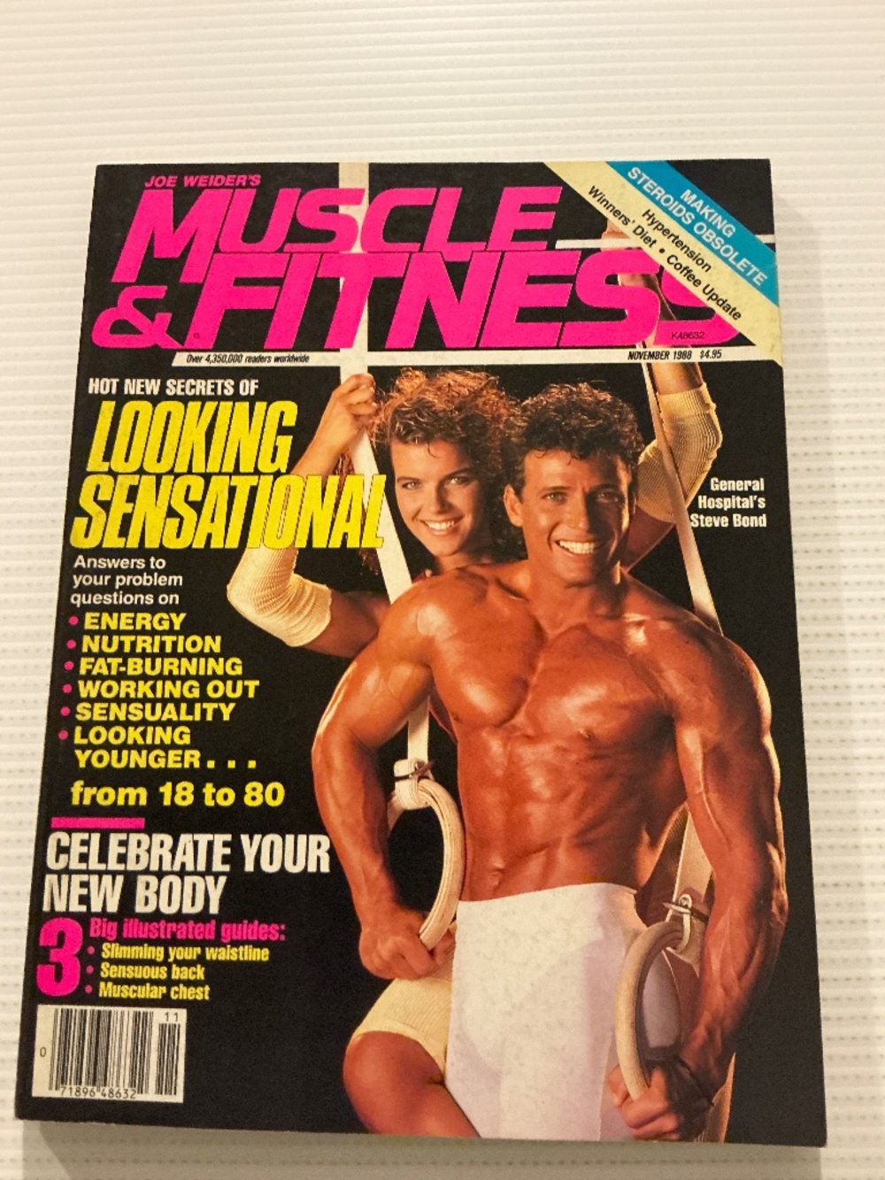 Joe Weider’s Muscle & Fitness Magazine November 1988 Steve Bond Cover
